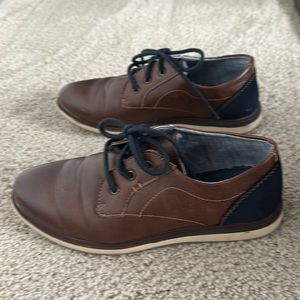 Max + Jake Brown Dress Shoes - Boys Size 4M